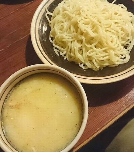 「白湯つけめん＋味玉」@麺・酒処 ぶらりの写真