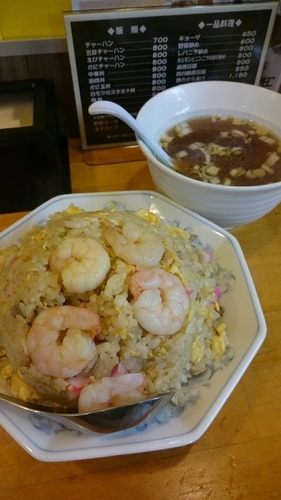 「えびチャーハン８００円　大盛り＋１００円」@鳳凰の写真