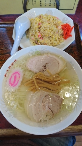 「塩ラーメン&チャーハン(Aランチ) 950円」@やまや食堂 分店の写真