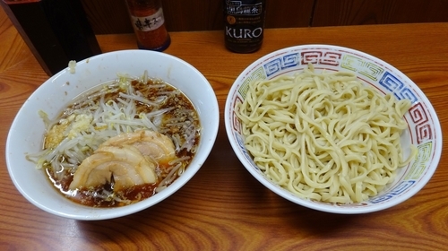 「ラーメン（690円）＋つけ麺（100円）ニンニク」@ラーメン二郎 亀戸店の写真