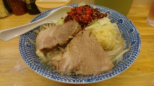 「きじとら塩酸辣湯麺＋にんにく」@らーめん きじとらの写真