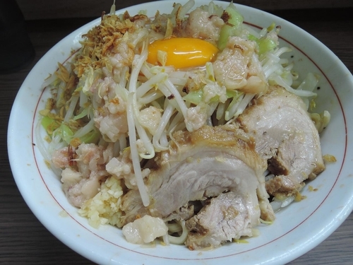 「小汁なし」@ラーメン二郎 横浜関内店の写真