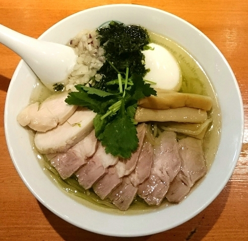 「グリーン麺SP 塩」@麺屋 六感堂 Rock'anDoの写真