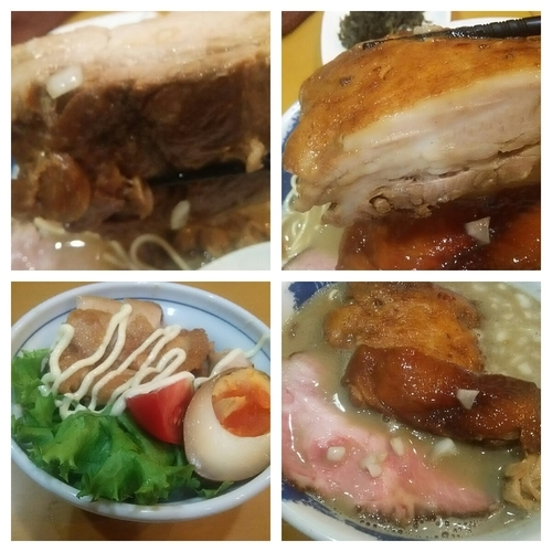 「天草大王の煮干そば＋替玉＋房総ハーブ鶏のテリマヨ丼」@麺屋 扇 SENの写真