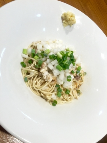 「【夜限定】カンパチの混ぜそば ￥100」@寿製麺よしかわ 川越店の写真