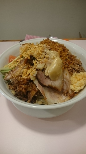 「MO冷やし中華 大盛り 肉多め」@成蹊前ラーメン 吉祥寺の写真