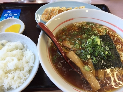 「餃子セット」@丸岩ラーメンの写真