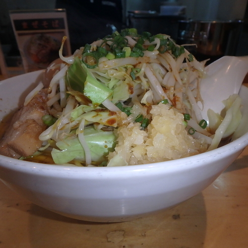 「らー麺(680円)⇒力島に変更(16:30～)」@麺歩 バガボンドの写真