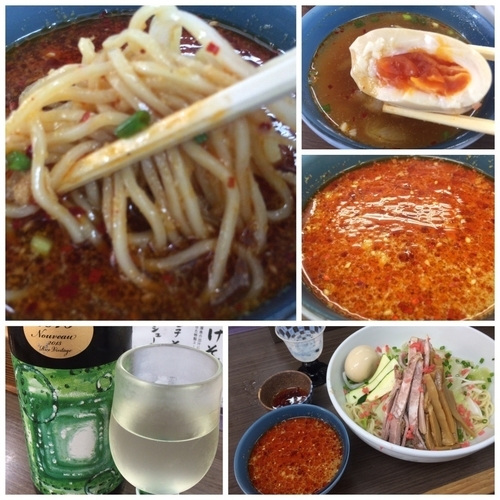 「【夏季限定】冷やし辛つけそば 900円」@頓知房の写真