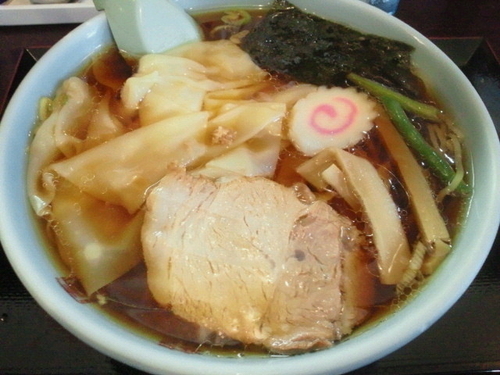 「ワンタンメン 600円」@中華料理 龍園の写真