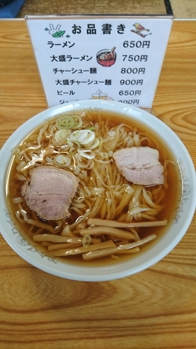 「ラーメン (中華そば) 650円」@森田屋 田沼支店の写真