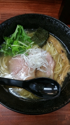 「鯵と鶏の塩ラーメン」@麺や 睡蓮の写真
