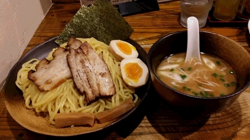 「特製つけ麺（大盛）＋白葱」@中華蕎麦 つけ麺 一の写真