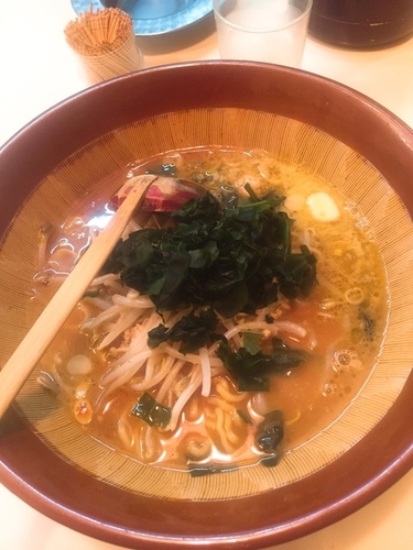 「味噌バターらーめん(450円)＋餃子(250円)」@北海道ラーメン ピリカの写真