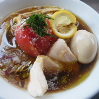 【限定】冷やしﾄﾏﾄの煮干らぁめんforｲﾀﾘｱﾝ900円+