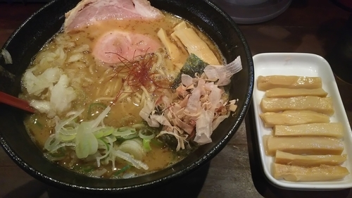 「とりとんかつおらーめん」@麺屋きころく 成増店の写真