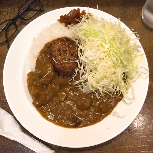 「ラムカレー＋ハンバーグ」@マーブルの写真