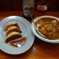 Cセットミニカレー＋餃子3個