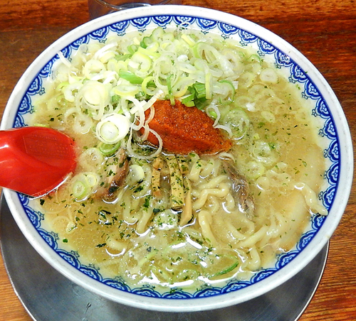 「赤湯辛味噌＋葱（950円）」@龍上海 新横浜ラーメン博物館店の写真
