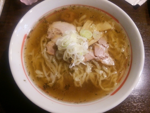 「梅ラーメン＋大盛」@手打ラーメン 優の写真