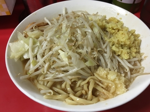 「小ラーメン＋生姜」@ラーメン二郎 仙台店の写真