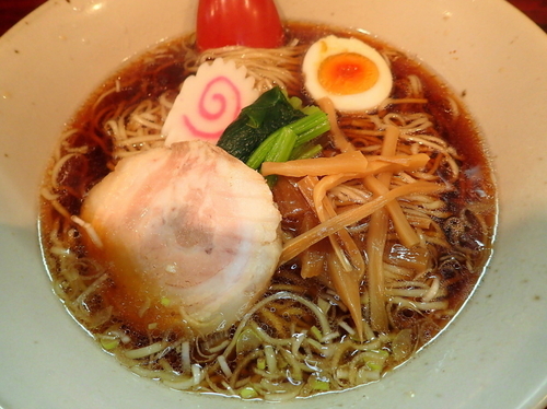 「ラーメン 麺硬め＋半チャーハン」@光月軒の写真