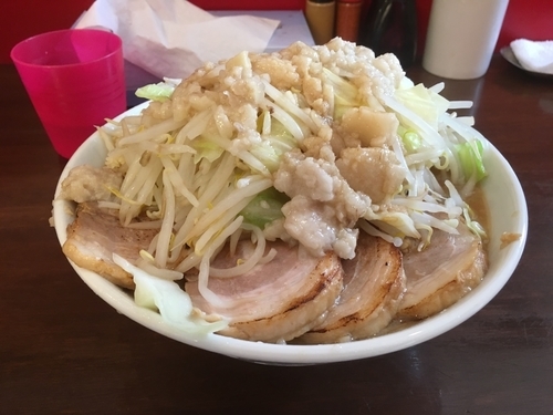 「ラーメン（野菜、アブラ）」@龍麺 ふえ郎の写真