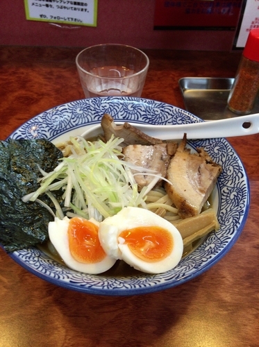 「濃厚ラーメン＋ぐずれ卵」@自家製太麺 元気屋の写真