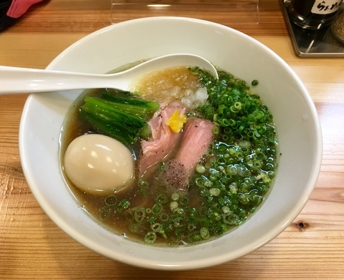 「煮干しそは820円+味玉120円+薬味増し100円」@らぁめん二代目 OKAWARIの写真