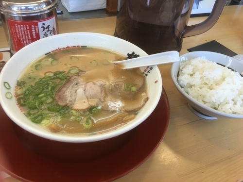 「ラーメンと餃子セット」@ラーメン 横綱 豊橋店の写真