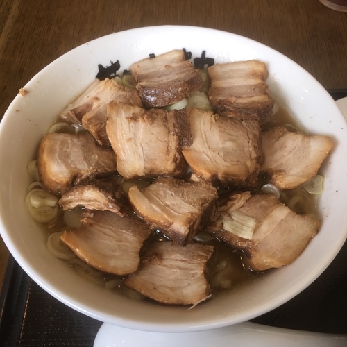 「塩チャーシュー麺大盛り」@会津喜多方ラーメン 蔵太鼓 茨城麻生店の写真