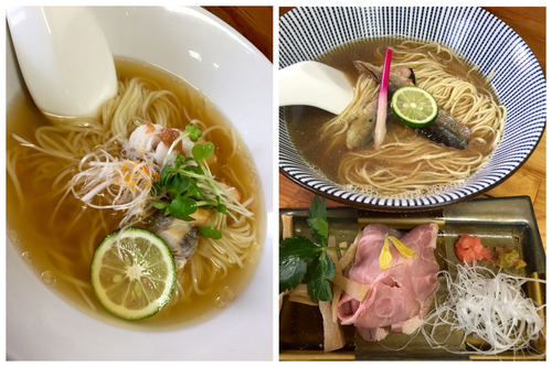 「２周年記念限定麺（①･②セット）￥800」@中華そば よしかわの写真