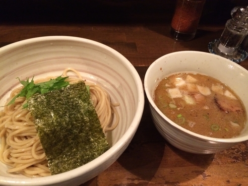 「濃い出汁つけそば」@日本橋 製麺庵 なな蓮の写真
