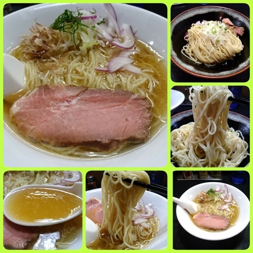 「冷やし塩そば＋冷やし和え玉」@麺処 晴の写真