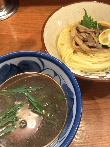 「【限定】秋刀魚つけそば」@煮干中華そば 鈴蘭 中野店の写真