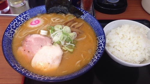 「味噌中華そば＋小ライス(864円＋130円)」@芳醇煮干 鈴木ラーメン店の写真