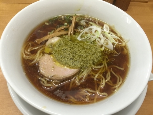 「醤油そば〜牡蠣のアヒージョ添え〜」@中華そば 大井町 和渦の写真