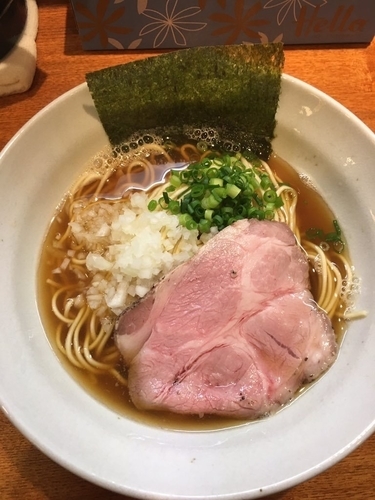 「煮干そば700円+和え玉150円」@麺屋 烈の写真