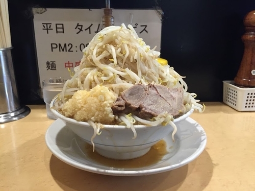 「らーめん小 野菜増しニンニク増し」@らーめん大 高円寺店の写真