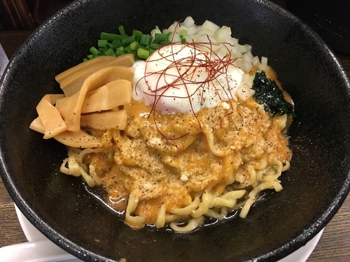 「雲丹まぜそば」@あら焼鶏白湯 カシムラの写真