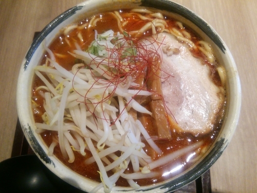 「味噌ラーメン（辛口）＋大盛り」@麺や Co粋の写真