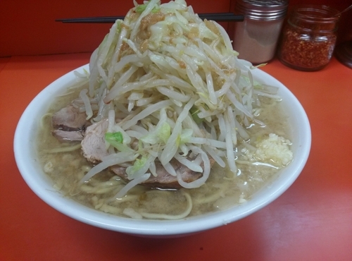 「小  ニンニク少な目ヤサイからめ」@ラーメン二郎 神田神保町店の写真