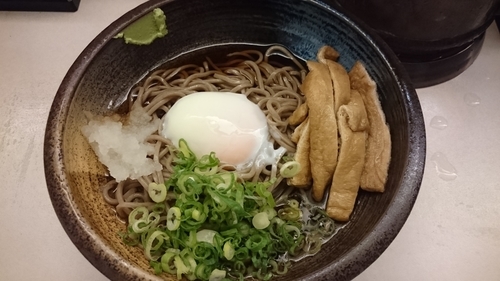 「冷やしたぬきそば」@南海そば 天王寺店の写真