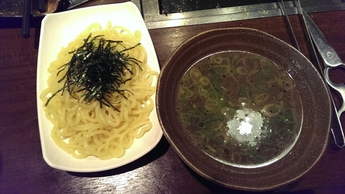「濃厚魚介つけ麺」@お好み焼本舗 多摩境店の写真