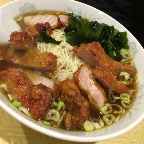 「排骨麺 ８００円」@中華食堂 龍華園の写真