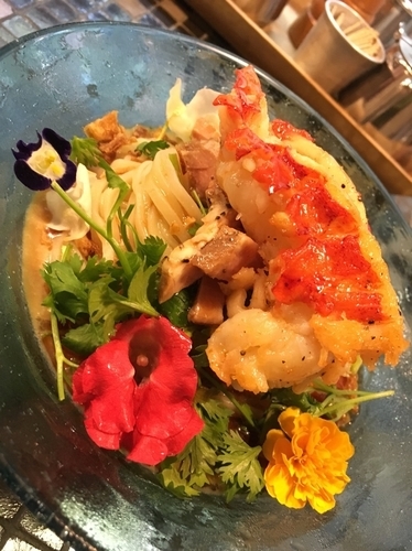 「【限定】海老のアジアンリゾート冷やし ９００円」@らーめん 五ノ神製作所の写真