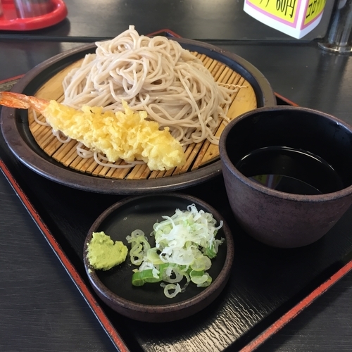 「もり（￥320）＋海老天（クーポン）」@ゆで太郎 大森南店の写真