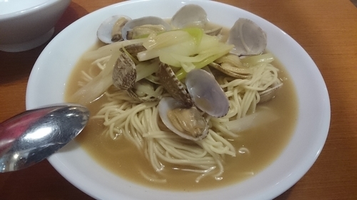 「あさりの煮込みそば」@廣東厨房 鴻の写真