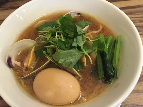 「HANABIラーメン＋味玉」@HANABIの写真