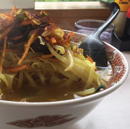 「スープカレータンメン」@あぢとみ食堂の写真